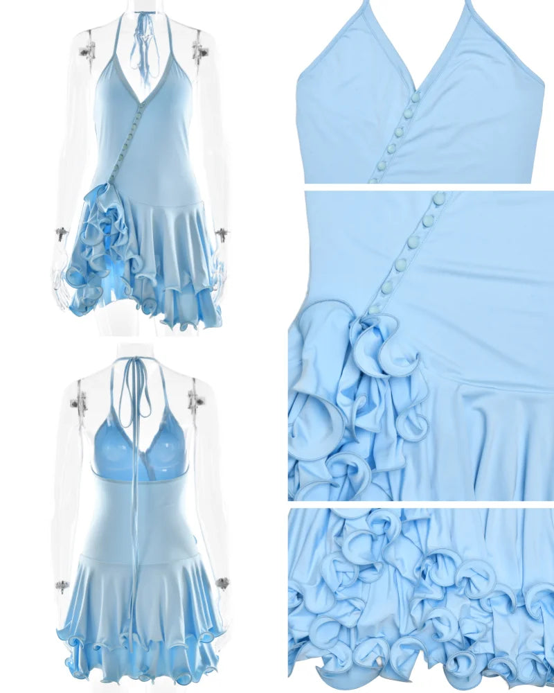 Bodycon Mini Ruffle Dress