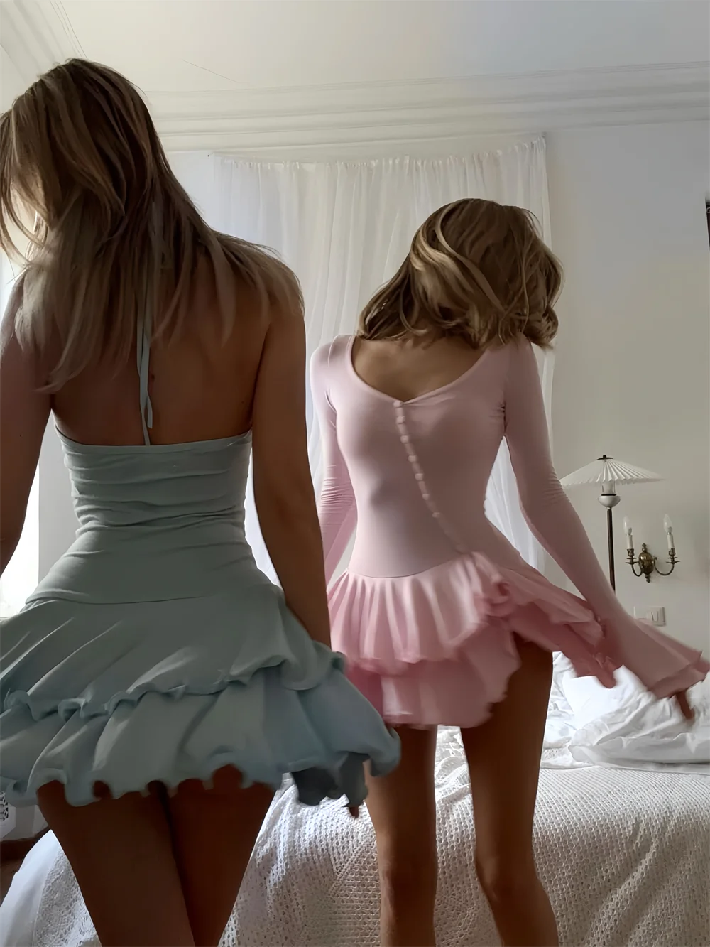 Bodycon Mini Ruffle Dress