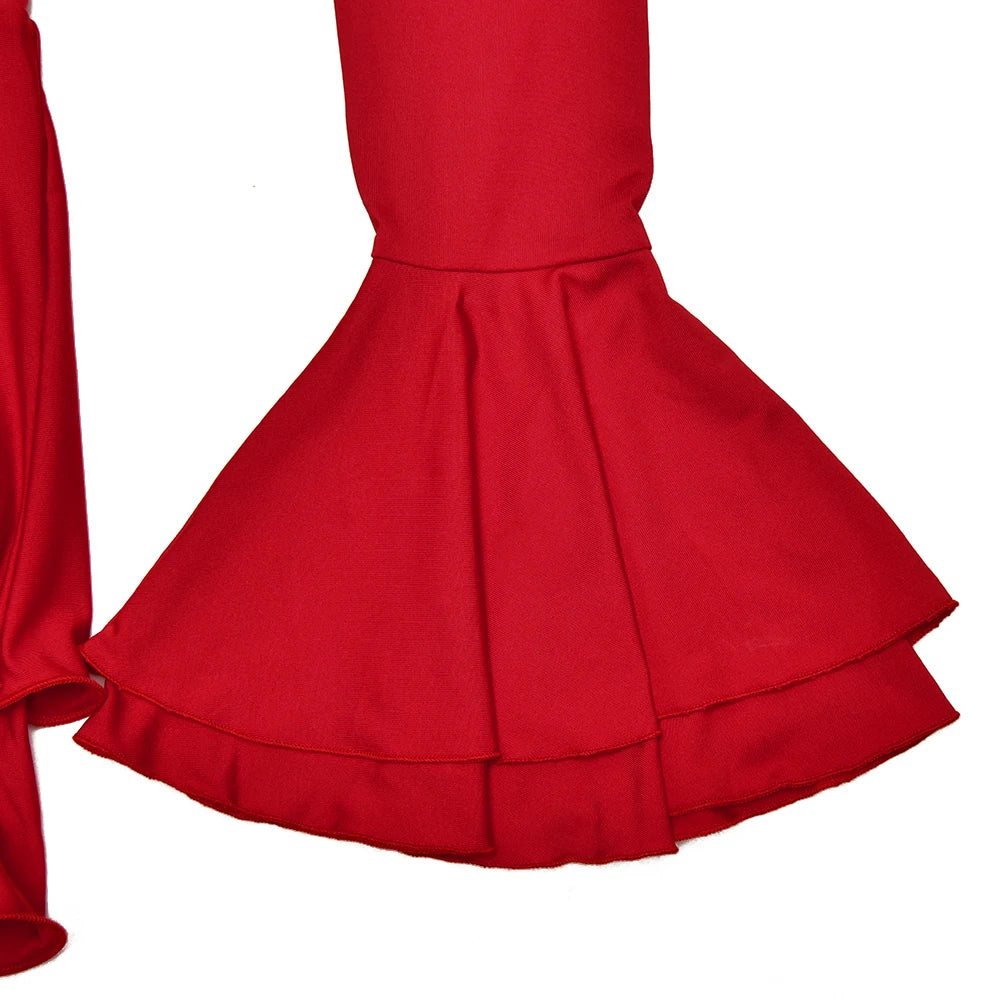 Bodycon Mini Ruffle Dress